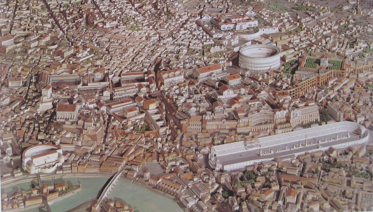 Carte 3d de la Rome antique