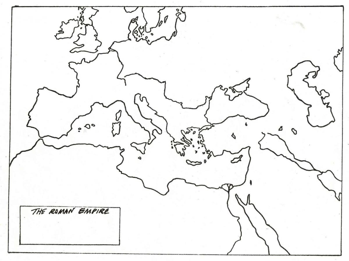 carte vierge de Rome