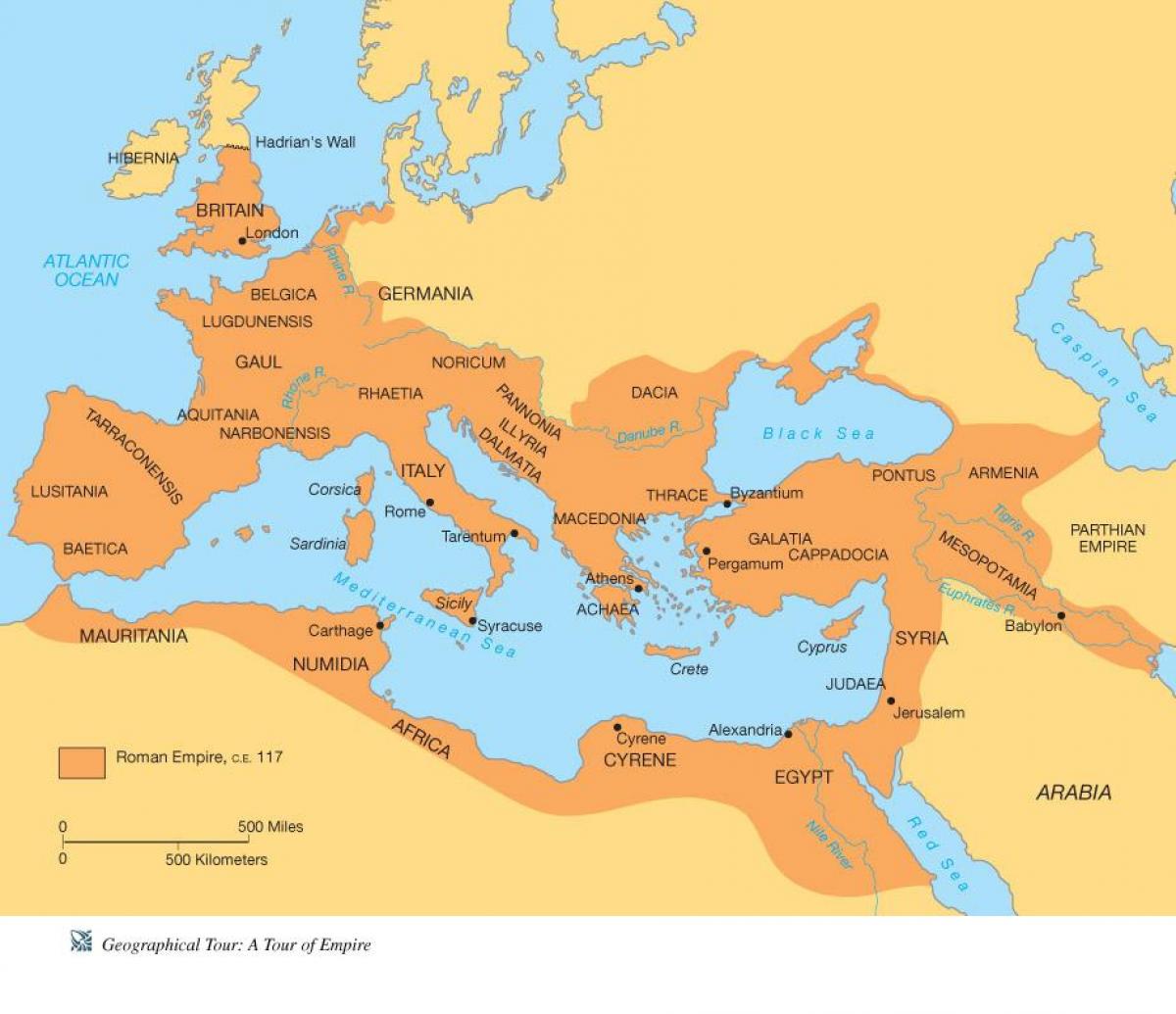 De La Rome Antique, La Cartographie De L'activité 