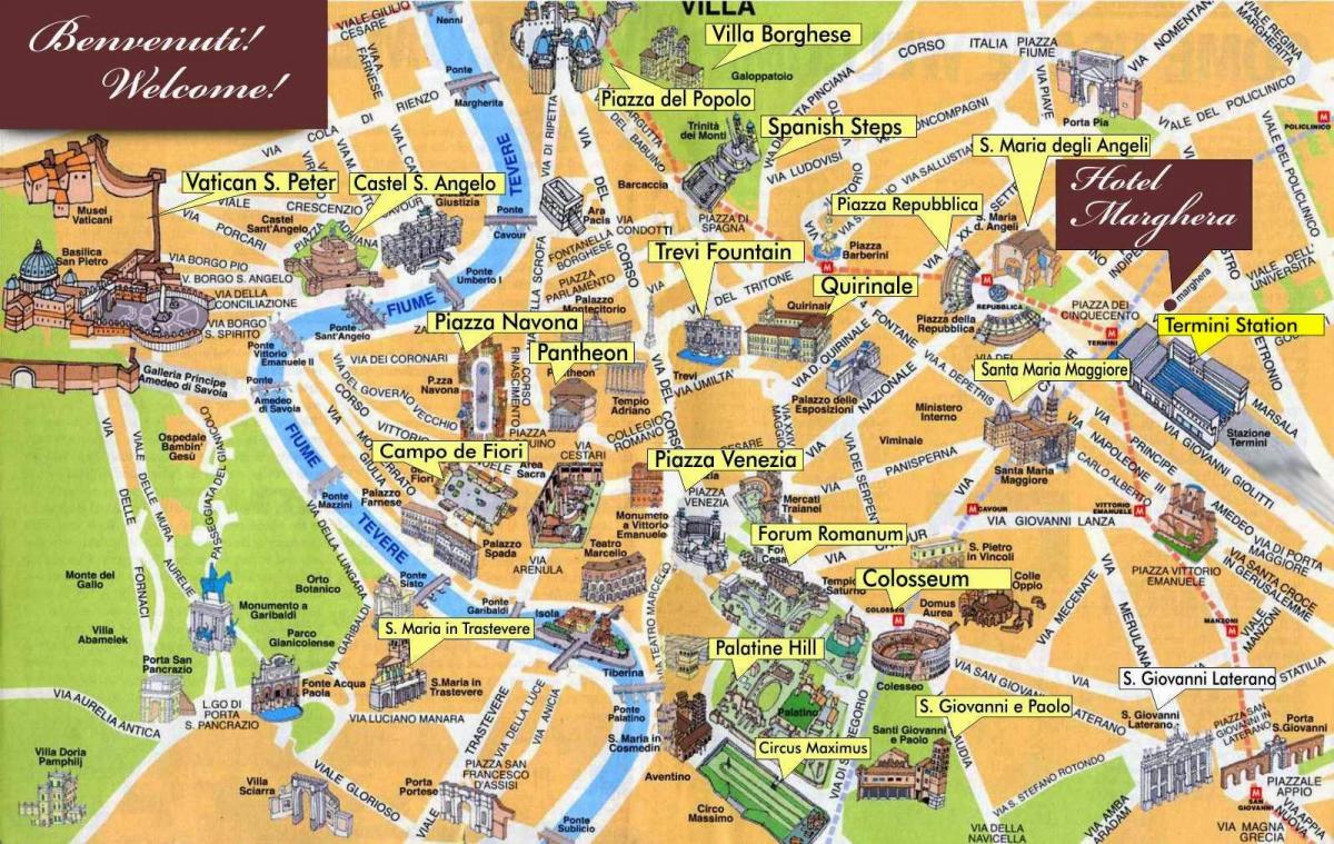 Carte de Rome guide