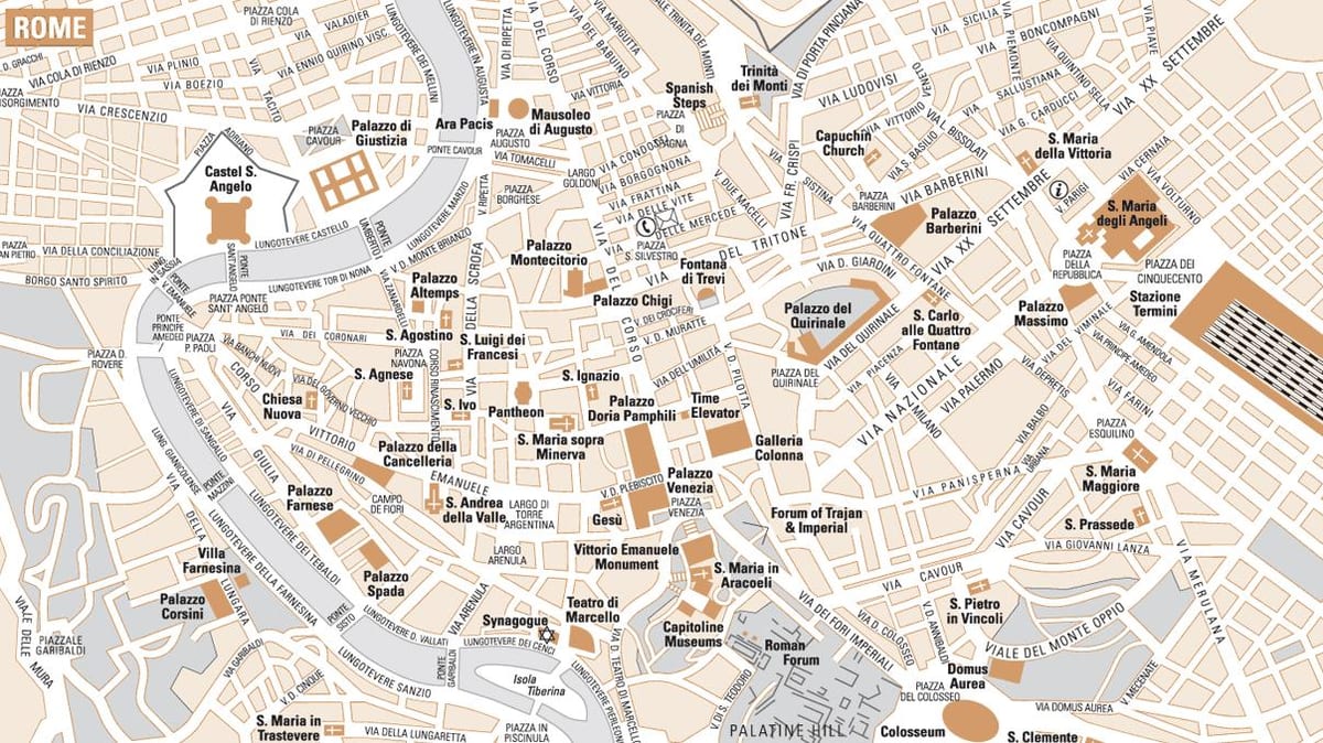 Carte de Rome musée
