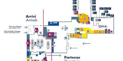Carte de l'aéroport de Rome ciampino