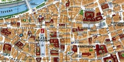 Carte de Rome piazza navona