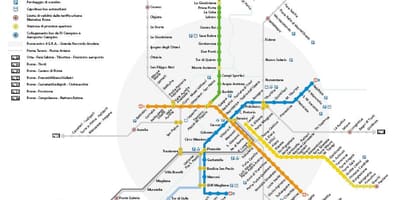 Métro Rome carte 2016