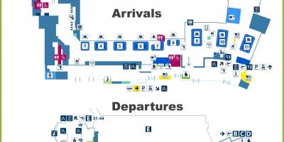 L'aéroport Fco carte terminal 3